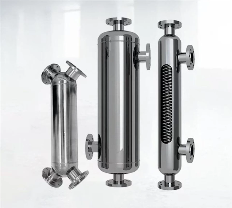 Scambiatore di calore avvolto con tubo a spirale